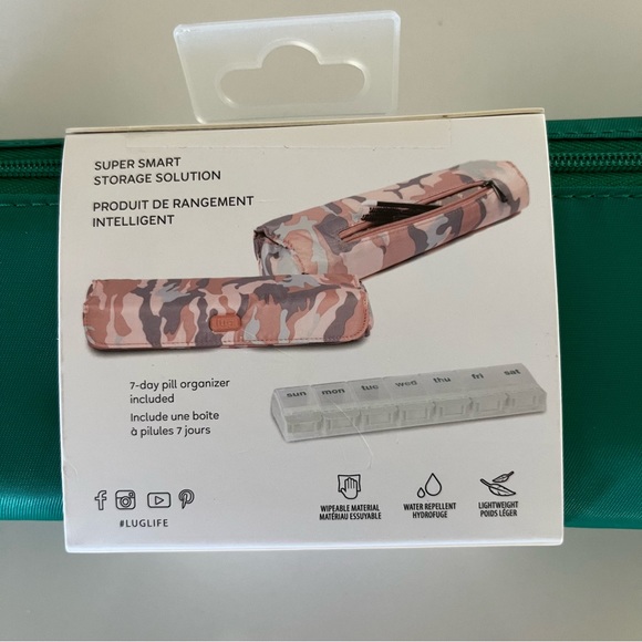 Lug Life Choo Choo XL Pill Organizer - Kelly Green STORAGE Brand NEW Travel Fall - Picture 4 of 7